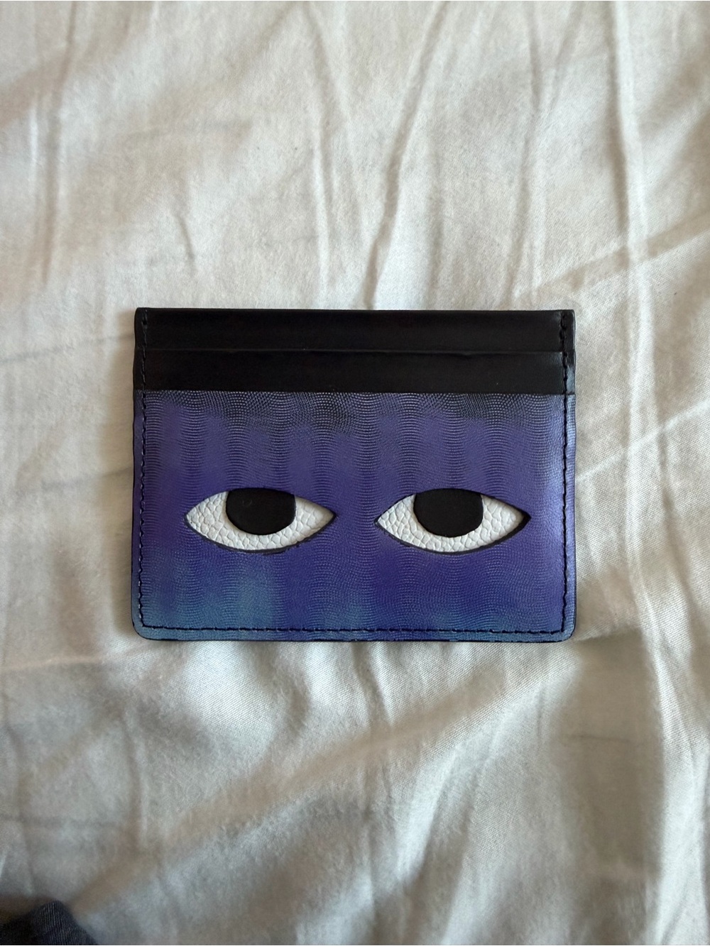 Min & Mon Eye Motif Purple Gradient Card Holder